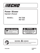 Echo PB-755T User manual