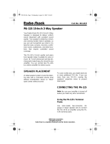 Radio Shack PA-115 User manual
