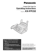 Panasonic KX-FP151 Operating Instructions Manual