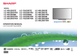 Sharp LC-60LE855KN User manual