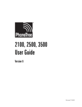 PhoneTree 2500 SERIES User manual