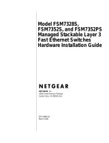 Netgear FSM7352PS - ProSafe 48 Port 10/100 L3 Managed Stackable Switch User manual