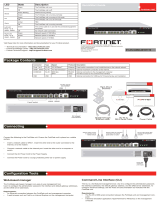 Fortinet FortiGate-110C Quick start guide