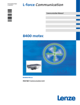 Lenze L-force 8400 motec E84DGFCRAJP Communications Manual