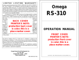 Omega RS-310 Owner's manual
