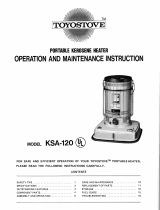Toyotomi KSA-120 Owner's manual