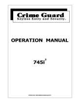 Crime Guard 745i2 Owner's manual