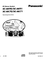 Panasonic SC-AK71 Owner's manual