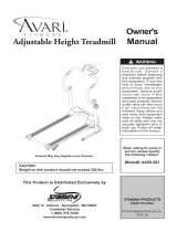 Avari Fitness A450-261 Owner's manual