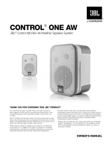 JBL CONTROL 1AW (ONE) Owner's manual