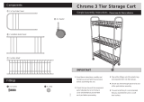 ArgosChrome 3 Tier Storage Cart