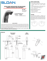 Sloan SJS-1650 Installation guide