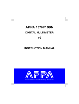 APPA 107N User manual