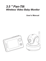 TRANWO Technology 3.5" Pan-Tilt Wireless Video Baby Monitor User manual