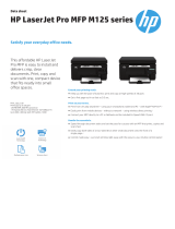 HP LaserJet Pro MFP M125NW All in One Printer User manual