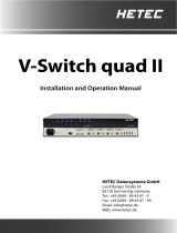 HETEC V-Switch quad II Operating instructions