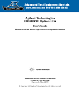Agilent Technologies E8364C User manual