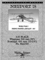 Model Airways Nieuport 28 MA1050 User manual