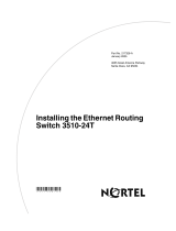 Nortel 3510-24T Installing Manual