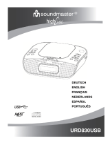 Soundmaster URD830USB Owner's manual