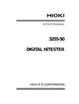 Hioki 3255-50 HiTESTER User manual