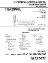 Sony SLV-D910E User manual