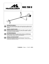 McCulloch MAC MAC 250 User manual