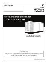 Generac 70kW QT07068KNSN Owner's manual