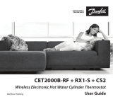 Danfoss CET2000B-RF + RX1-S + CS2 Thermostat User guide