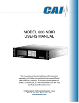 CAI 600-NDIR User manual