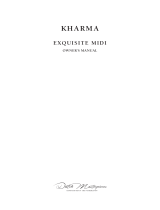 Kharma EXQUISITE MIDI Owner's manual