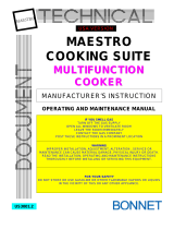Bonnet Maestro Bain-marie 453A13 Operating And Maintenance Manual