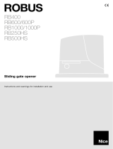 Nice ROBUS RB1000P Instructions And Warnings For Installation And Use