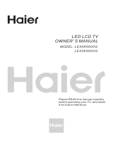Haier LE43K6600G User manual