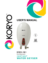 Koryo KWH-IN1 Hot Splash User manual