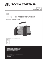 Yard Force 1800W High Pressure Washer User manual