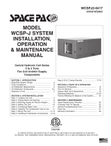 SpacePak WCSP-3642J Installation, Operation & Maintenance Manual