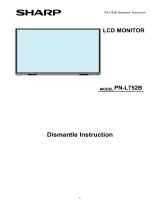 Sharp PNL752B Owner's manual