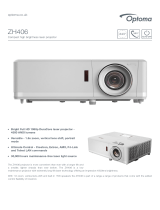 Optoma ZH406 Owner's manual