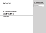 Denon AVP-A1HDA Owner's manual