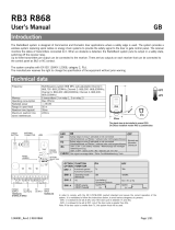 JCM Technologies RB3 R868 User manual