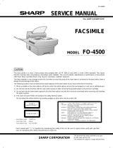 Sharp FO-4500 User manual