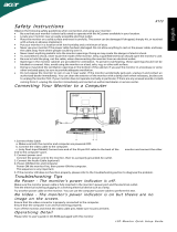 Acer X173 User manual
