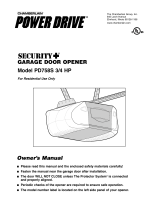 Chamberlain PD758S 3/4 HP User manual