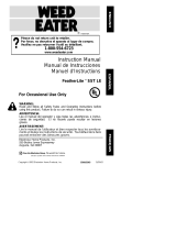 Weed Eater FeatherLite XT 25 User manual