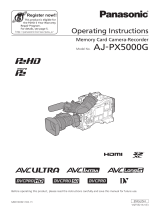 Panasonic AJ-PX5000G User manual