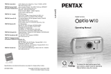 Pentax Optio W10 Owner's manual