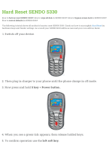 SENDO S330 Hard reset manual