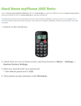 myPhone 1055 Retto User manual