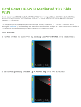 Huawei MediaPad T3 7 Kids WiFi Hard reset manual
